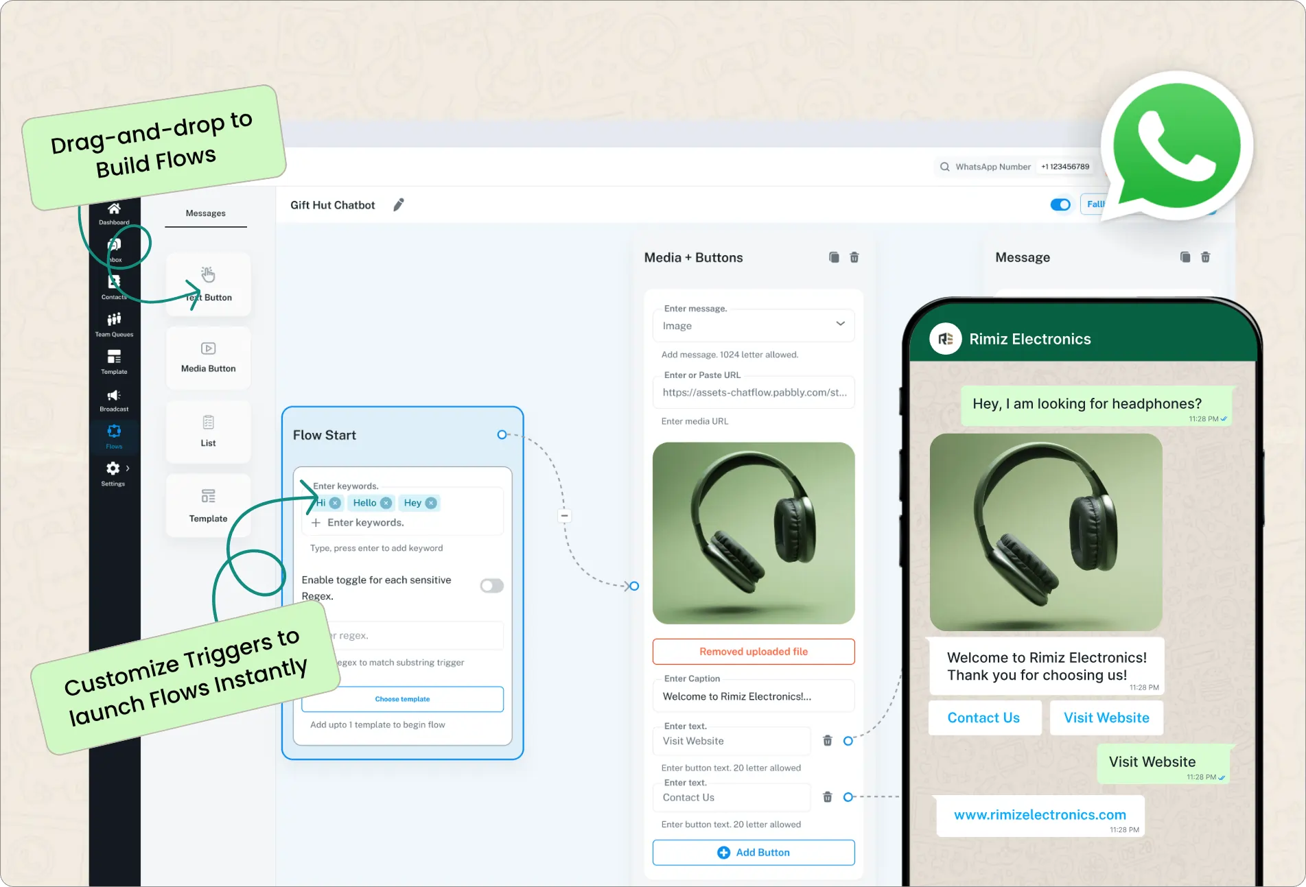 Dedicated WhatsApp Chatbot Builder